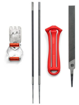 Kit Afilado Guia Calibrador 3/8 Lima Redonda Plana Husqvarna