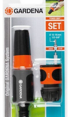 Kit Lanza Riego Regulable + Conector Stop 1/2  Gardena