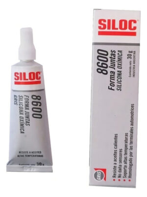 Pegamento Alta Temperatura Siloc Oximica Gris 8600 Color Gris De 30g